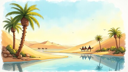 Obraz premium Sands of Solitude: A Journey Through the Dunes