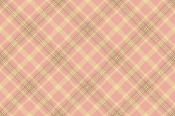 Geometric vector tartan texture, decoration fabric pattern check. Business textile background plaid seamless in amber and red colors.