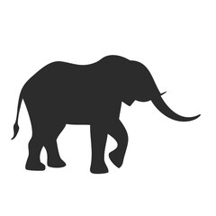 Obraz premium Walking elephant silhouette