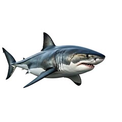 Obraz premium shark isolated on white background