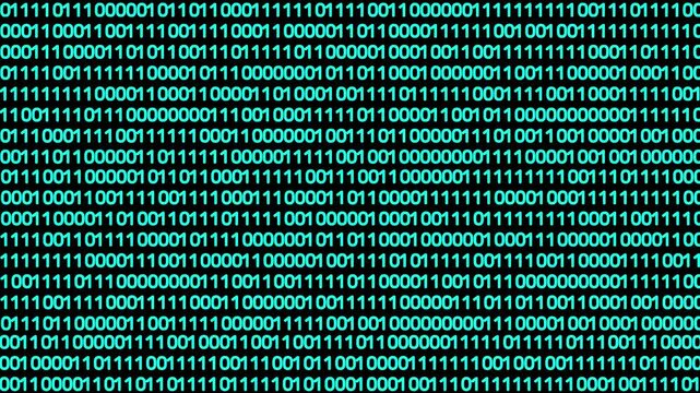 Binary code 1s (ones) and 0s (zeroes) wallpaper animated motion background
