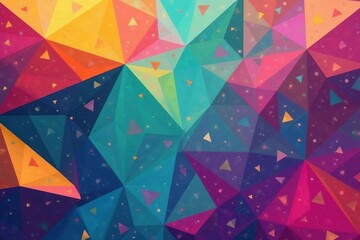 Geometric shapes, vibrant colors create a dynamic seamless backdrop, element, corporate, asset