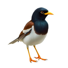 Fototapeta premium Elegant Doel Bird on White Background