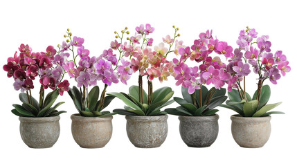 A rock with a bunch of flowers on top of it