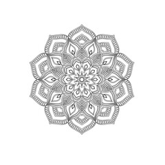 Mandala Line Drawing Design
