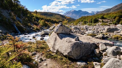 beautiful amazing patagonia nature in south america