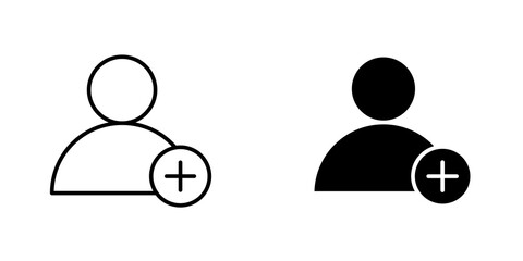 Follower icon vector solid logo illustration. Flat and line style for graphic design, Website