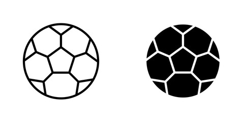 Football icon vector solid logo illustration. Flat and line style for graphic design, Website