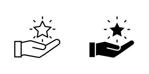 Loyalty program icon vector solid logo illustration. Flat and line style for graphic design, Website