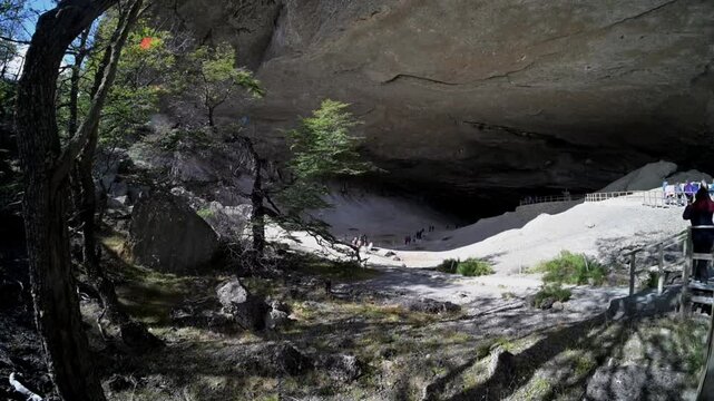 Milodon cave at the Chilean Patagonia, near Torres del Paine