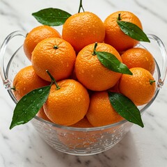 tangerines in a basket