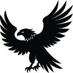 eagle in a white background