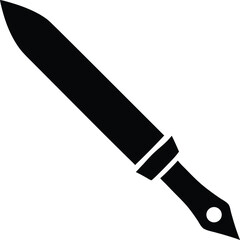knife on white background