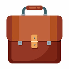 Monochrome Depiction Of A Businessman With Briefcase And Suitcase Illustration