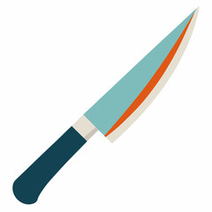 Vector Illustration Of A Sharp Kitchen Knife For Culinary Purposes