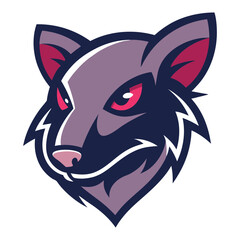 Shrew head mascot logo design vector