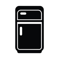 beauty fridge icon silhouette vector illustration