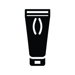 hair gel tube icon silhouette vector illustration