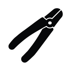 nail clipper icon silhouette vector illustration