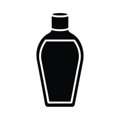 shampoo bottle icon silhouette vector illustration