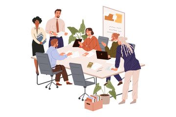 group of business people in a meeting