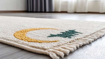 Pastel Moon Star Rug Home Decor Minimalist