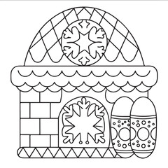 Comfy Patterns Coloring Pages for Adults and Kids, Bold and Easy Coloring Page, Simple and Big Designs, Line Art Victor Illustration, Black and White 