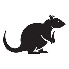 Executive bandicoot silhouette vector for corporate stationery – bandicoot silhouette – bandicoot vector – bandicoot illustration – silhouette of bandicoot

