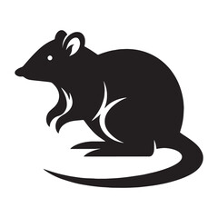 Streamlined bandicoot silhouette vector for dashboards – bandicoot silhouette – bandicoot vector – bandicoot illustration – silhouette of bandicoot

