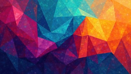 Geometric abstract shapes in bold jewel tones, graphic, repeat
