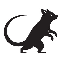 Rapid-prototype tasmanian devil silhouette vector – tasmanian devil silhouette – tasmanian devil vector – tasmanian devil illustration – silhouette of tasmanian devil

