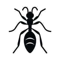 ant stencil icon vector illustration