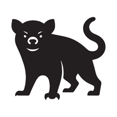 Executive tasmanian devil silhouette vector – tasmanian devil silhouette – tasmanian devil vector – tasmanian devil illustration – silhouette of tasmanian devil


