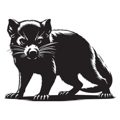 Refined curves tasmanian devil silhouette vector – tasmanian devil silhouette – tasmanian devil vector – tasmanian devil illustration – silhouette of tasmanian devil

