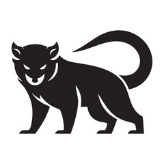 Sleek tasmanian devil silhouette vector for UI assets – tasmanian devil silhouette – tasmanian devil vector – tasmanian devil illustration – silhouette of tasmanian devil

