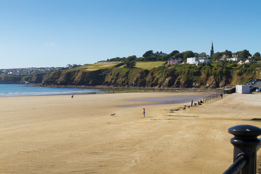 Tramore beach, a sea side town in County Waterford, southeast coast of Ireland