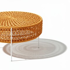  woven wicker table