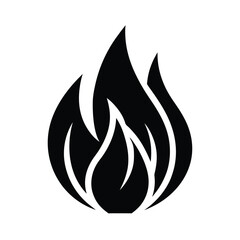 fire stencil icon vector illustration