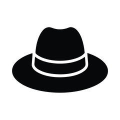 hat stencil icon vector illustration