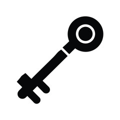 key stencil icon vector illustration