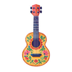 Obraz premium acoustic guitar colorful isolated