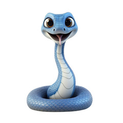 Fototapeta premium snake cartoon funny illustration 