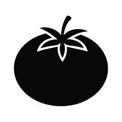 tomato stencil icon vector illustration