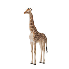 Obraz premium giraffe isolated PNG image with transparent background 