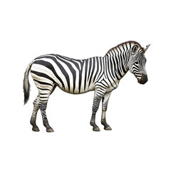 Fototapeta premium zebra isolated illustration