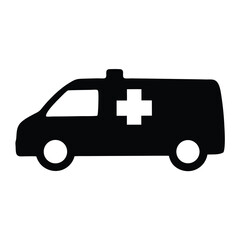 Ambulance vehicle icon representing emergency medical services and patient transport