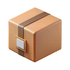 3D Rendered Illustration Of A Sealed Cardboard Box For Delivery Or Shipping