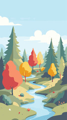 autumn forest landscape
