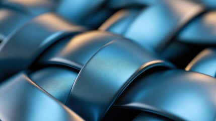 tech-inspired patterns, high-tech awareness theme metallic d blue ribbons, geometric shapes, and gradients in seamless pattern on a dark background with neon glow