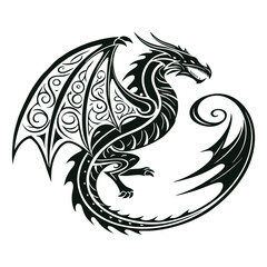 black and white tattoo